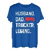 Husband Dad Trucker Legend Transporter Fernfahrer T-Shirt
