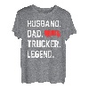 Husband Dad Trucker Legend Transporter Fernfahrer T-Shirt