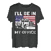 Ich werde in meinem Büro sein Trucker Truck Driver Diesel Semi Truck T-Shirt