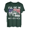 Ich werde in meinem Büro sein Trucker Truck Driver Diesel Semi Truck T-Shirt