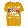 Ich werde in meinem Büro sein Trucker Truck Driver Diesel Semi Truck T-Shirt