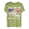 Ich werde in meinem Büro sein Trucker Truck Driver Diesel Semi Truck T-Shirt
