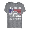 Ich werde in meinem Büro sein Trucker Truck Driver Diesel Semi Truck T-Shirt