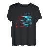 Trucker Flammen LKW Fahrer Retro Oldtimer Lastkraftwagen T-Shirt