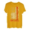 Amerikanische Flagge, Dieselbetriebener Mechaniker, Vintage-LKW-Fahrer T-Shirt