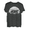 Retro Vintage Sonnenuntergang Bagger Kipper Bau LKW T-Shirt
