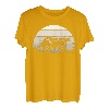 Retro Vintage Sonnenuntergang Bagger Kipper Bau LKW T-Shirt