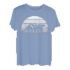 Retro Vintage Sonnenuntergang Bagger Kipper Bau LKW T-Shirt