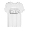 Retro Vintage Sonnenuntergang Bagger Kipper Bau LKW T-Shirt