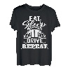 Lustiges LKW-Fahrer-Shirt Eat Sleep Drive Repeat T-Shirt