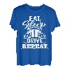 Lustiges LKW-Fahrer-Shirt Eat Sleep Drive Repeat T-Shirt