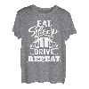 Lustiges LKW-Fahrer-Shirt Eat Sleep Drive Repeat T-Shirt