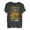 Ich liebe den Geruch von Diesel im Morning Trucker T-Shirt