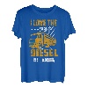 Ich liebe den Geruch von Diesel im Morning Trucker T-Shirt