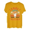 Cowboy-fernlastfahrer-weinlese-retro-lkw-fahrer T-Shirt