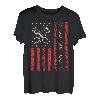 Amerikanische Flagge Kolben Muskelauto für patriotische Mechaniker T-Shirt