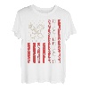 Amerikanische Flagge Kolben Muskelauto für patriotische Mechaniker T-Shirt