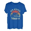 Lustiger Bad Mother Trucker Vintage-Retro-Lkw-Fahrer T-Shirt