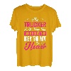 Sarkastische lustige Witze Trucker Freundin Frau T-Shirt