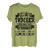 Herren Leg Dich Niemals Mit Einem Trucker An LKW-Fahrer Fernfahrer T-Shirt