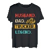 Ehemann, Vater, Trucker-Legende, Vintage-Retro-Lkw-Fahrer T-Shirt