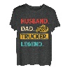 Ehemann, Vater, Trucker-Legende, Vintage-Retro-Lkw-Fahrer T-Shirt