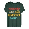 Ehemann, Vater, Trucker-Legende, Vintage-Retro-Lkw-Fahrer T-Shirt