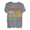 Ehemann, Vater, Trucker-Legende, Vintage-Retro-Lkw-Fahrer T-Shirt