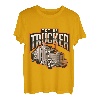 Mother Trucker Orange Farben Big Rig Lover Truck Driver T-Shirt