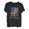 Truck Driver Big Wheelers Vintage US Flagge Patriotische Amerikaner T-Shirt