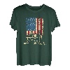 Truck Driver Big Wheelers Vintage US Flagge Patriotische Amerikaner T-Shirt