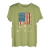 Truck Driver Big Wheelers Vintage US Flagge Patriotische Amerikaner T-Shirt