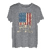 Truck Driver Big Wheelers Vintage US Flagge Patriotische Amerikaner T-Shirt