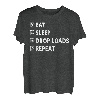 Eat Sleep Drop Loads Repeat Transporter Fernfahrer T-Shirt