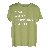 Eat Sleep Drop Loads Repeat Transporter Fernfahrer T-Shirt