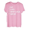 Eat Sleep Drop Loads Repeat Transporter Fernfahrer T-Shirt
