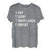 Eat Sleep Drop Loads Repeat Transporter Fernfahrer T-Shirt