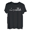 Truck Hearbeat Grafikdruck Neuheit Tee für Unisex Truck Dr T-Shirt