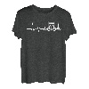 Truck Hearbeat Grafikdruck Neuheit Tee für Unisex Truck Dr T-Shirt