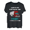 Sie sagt mir oder LKW Humor Straße Geschenk Vater T-Shirt