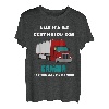 Sie sagt mir oder LKW Humor Straße Geschenk Vater T-Shirt