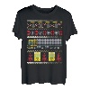 Traktor Trailer Truck 18 Wheeler Ugly Christmas T-Shirt T-Shirt