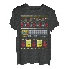 Traktor Trailer Truck 18 Wheeler Ugly Christmas T-Shirt T-Shirt