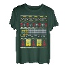 Traktor Trailer Truck 18 Wheeler Ugly Christmas T-Shirt T-Shirt