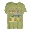 Traktor Trailer Truck 18 Wheeler Ugly Christmas T-Shirt T-Shirt