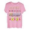 Traktor Trailer Truck 18 Wheeler Ugly Christmas T-Shirt T-Shirt