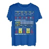 Traktor Trailer Truck 18 Wheeler Ugly Christmas T-Shirt T-Shirt