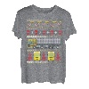 Traktor Trailer Truck 18 Wheeler Ugly Christmas T-Shirt T-Shirt