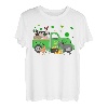 Nutztiere am Farm Truck Farmer Shamrock St. Patrick's Day T-Shirt