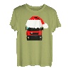 ERF ECX klassischer britischer schwerer Wagen mit Weihnachtsmütze T-Shirt